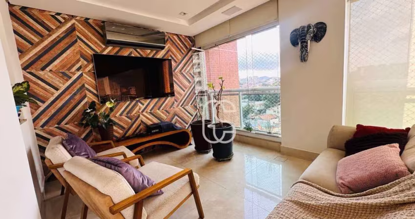 Apartamento com 3 dormitórios à venda mobiliado, 198 m² por r$ 2.990.000 - maia - guarulhos/sp (condomínio helbor classic)