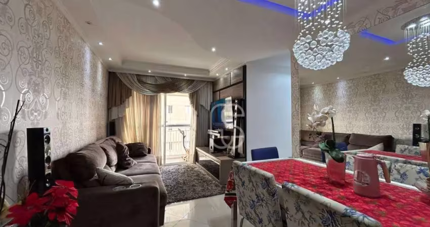 Apartamento com 3 dormitórios à venda, 64 m² por r$ 450.000 - ponte grande - guarulhos/sp (condomínio parque do sol)