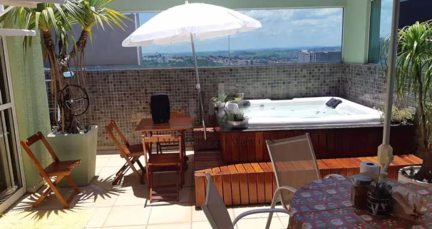 Cobertura à venda em campinas, taquaral, com 3 quartos, com 160 m², condomínio leblon - taquaral