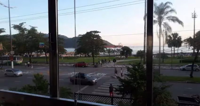 Apartamento vista mar  de frente  com 4 dormitórios à venda, 168 m² por r$ 860.000 - aparecida - santos/sp