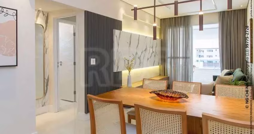 Apartamento com 2 dormitórios à venda, 84 m² - ponta da praia - santos/sp