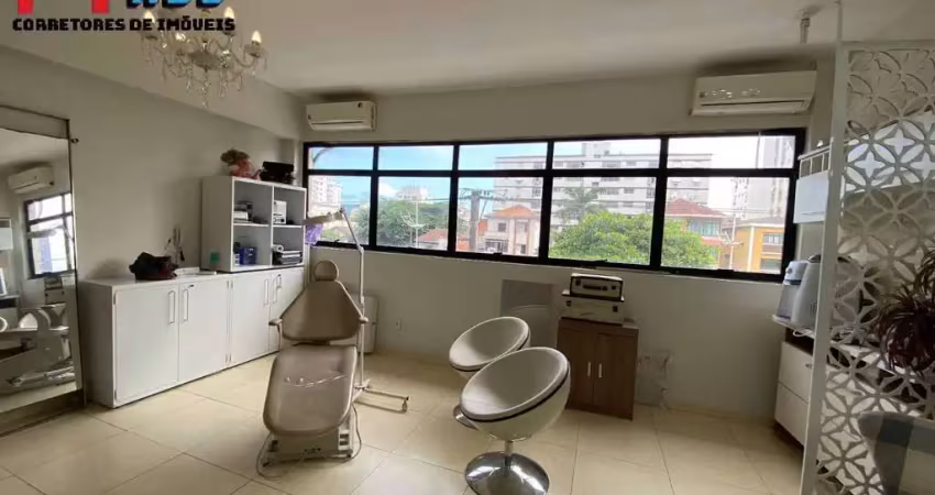Sala comercial à venda no bairro do macuco em santos