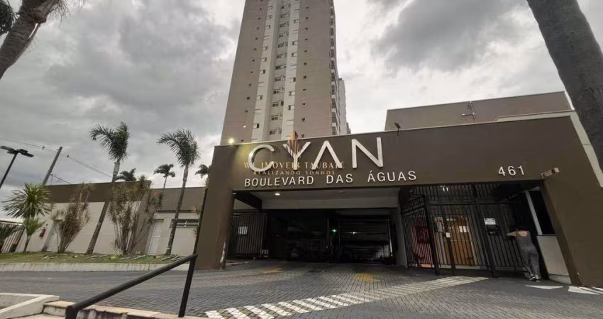 Apartamento à venda, no Condomínio CYAN Boulevard das Águas,  em Taubaté, Vila das Jabuticabeiras, com 2 quartos, 63m²