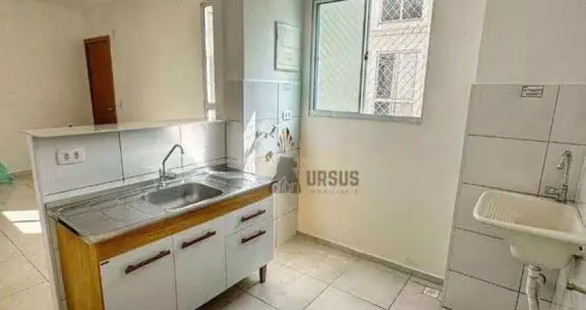 Apartamento com 2 dormitórios à venda, 45 m² por r$ 180.000,00 - jardim das bandeiras - taubaté/sp