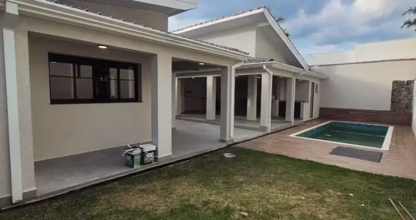 Casa térrea com piscina e area gourmet na vila giglio em atibaia sp.