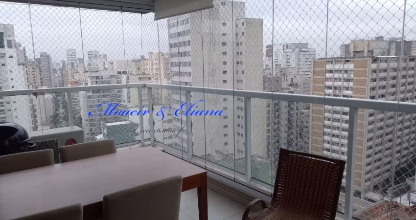 Maravilhoso apartamento mobiliado, próximo aos  hospitais  9 de julho e Sírio Libanês  com varandão gourmet. Aceita pets Pts