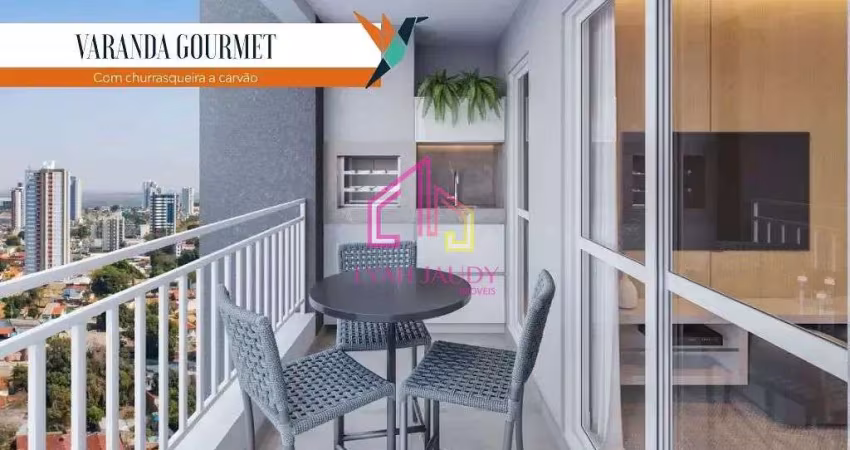 Apartamento à venda, Goiabeiras, Cuiabá, MT, Condominio Villaggio Volare, 1 suíte+1/4, Sacada Gourm