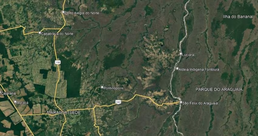 Fazenda dupla aptidao para venda na região de São Felix do Araguaia-MT com 3.100 hectares toda em pastagem nativa, 1.100 hectares Cerrado, rio na divi