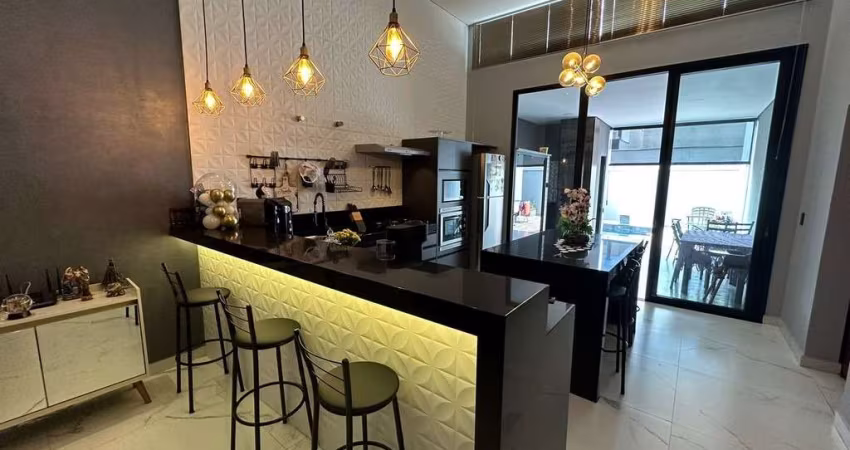 Linda casa para venda em Bonfim Paulista, Cond. Valencia, Ilha Gracia, 3 dormitorios sendo 1 suite e 2 demi-suites, varanda gourmet, piscina em 250 m2