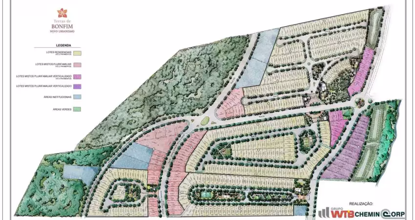 Terreno para venda em bonfim paulista condominio terras de bonfm, praça san mateus, area 454 m2. condominio fechado com area de lazer