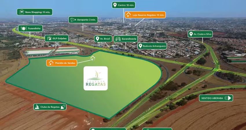 Lote misto (residencial / comercial) para venda na zona norte de ribeirão, bairro planejado. reserva regatas na avenida principal, lote com 183 m2