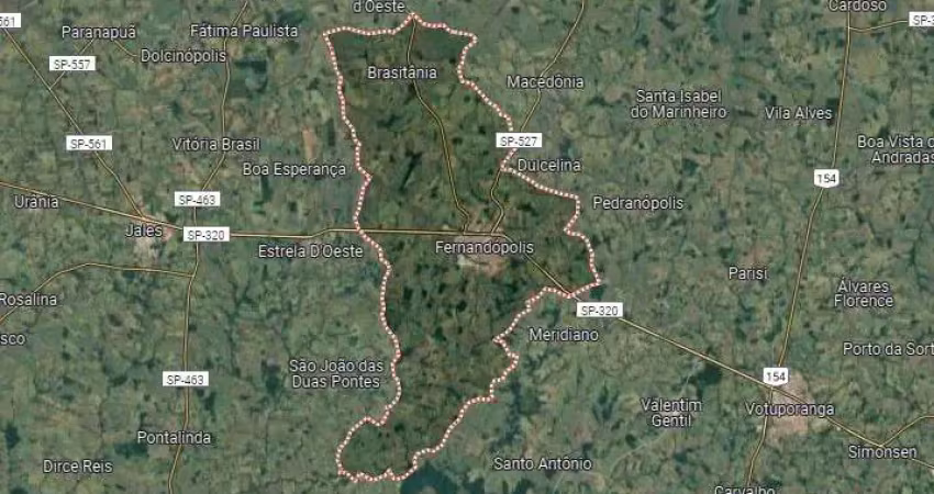 Sitio para venda na região de fernandopolis-sp com 14,5 alqueires sendo todo em cana arrendada, terra de cultura, plano