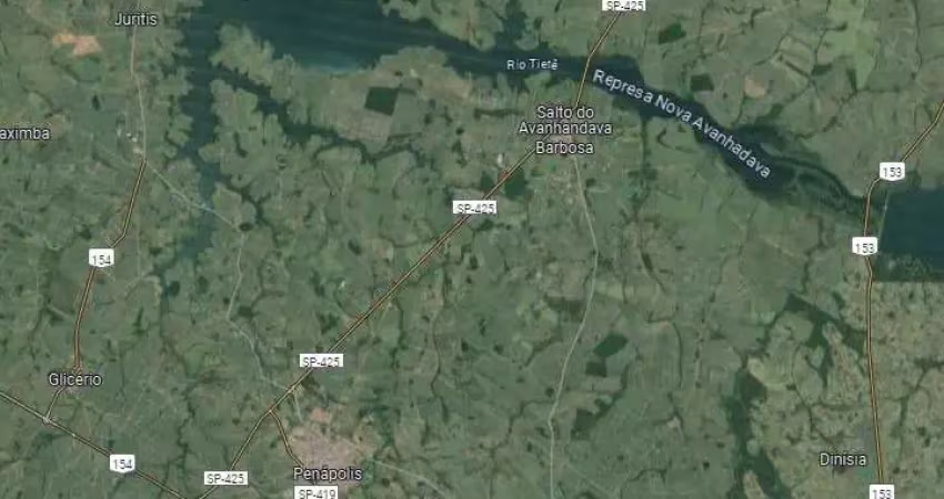 Lindo sitio alto padrão para venda na região de penapolis-sp com 18 alqueires sendo 13 alqueires em cana arrendada, beira rio tiete