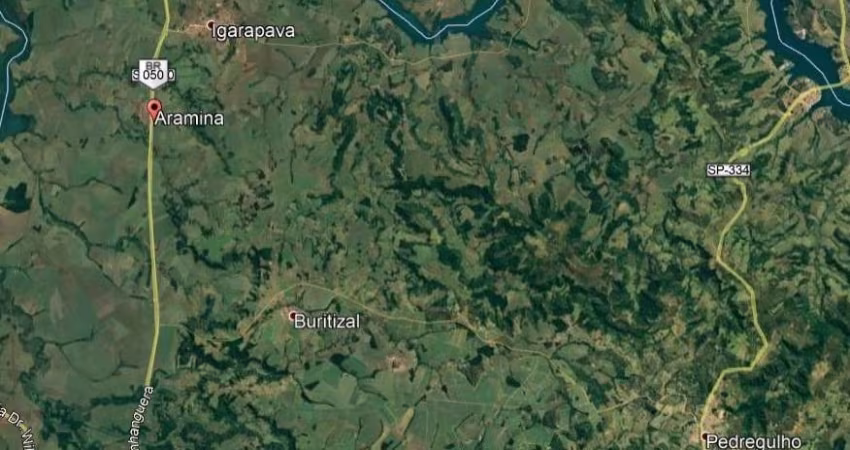 Sitio para venda na região de Aramina, com 29 alqueires sendo 26,5 alqueires em cana propria