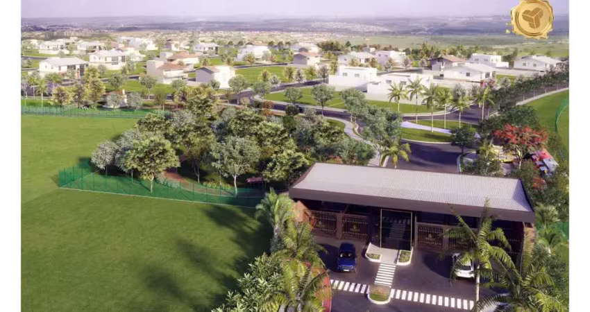 Lote alto padrão para venda em cravinhos, condomínio fechado, riviera village, lote com 472 m2, lote plano, de esquina, ampla area de lazer e muito ve