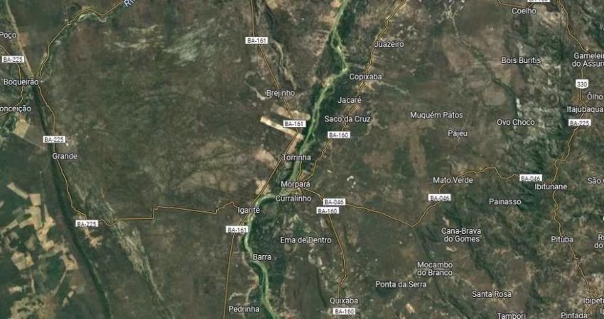 Fazenda para venda na região de Morpara-BA com 3.980 hectares, rica em agua, rio na propriedade, beira do asfalto, dupla aptidao