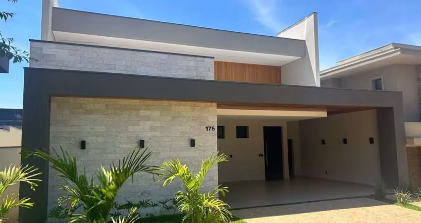 Maravilhosa casa nova para venda no charmoso cond. reserva santa luisa, 3 suites 1 master, escritorio, gourmet e piscina em 490 m2 total, lazer no con