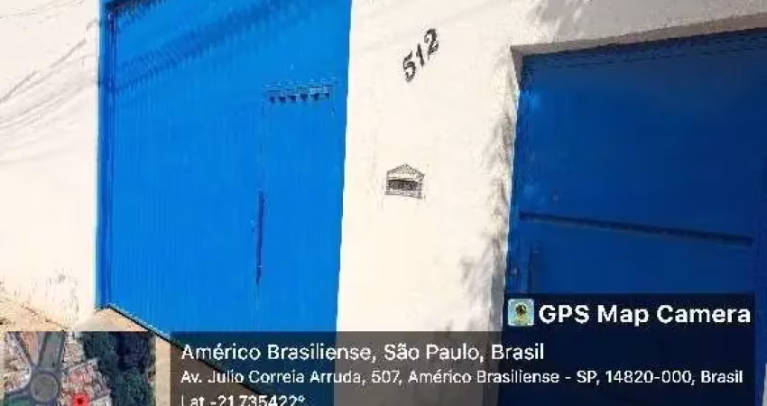 Oportunidade. galpao mais residencia para venda em americo brasiliense-sp no jardim são josé, area construida 252 m2 em um terreno de 312 m2