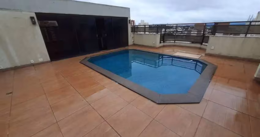Cobertura para venda no centro proximo ao shopping santa ursula, edificio barramares, 4 dormitorios sendo 2 suites, terraço gourmet com piscina em 457