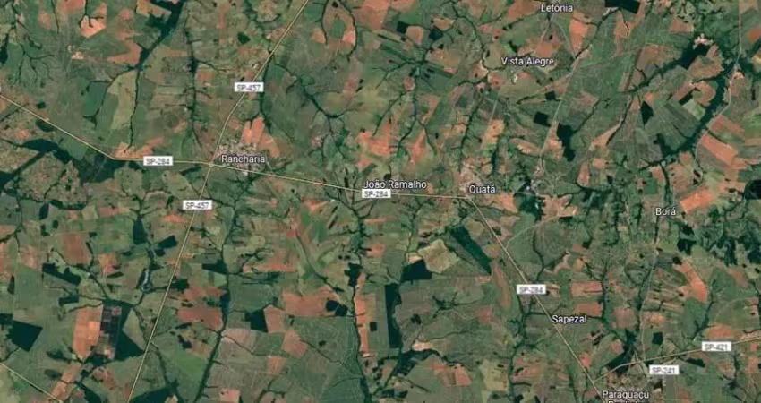 Fazenda para venda na região de rancharia-sp com 440 alqueires sendo 350 alqueires em cana arrendada, ao lado da usina