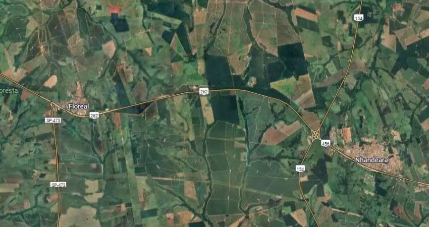 Fazenda para venda na região de floreal-sp com 46 alqueires sendo 37 alqueires em cana arrendada, beira do asfalto, ótima localização