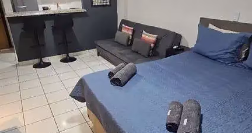 Kitnet mobiliada para venda na ribeirania, próximo a unaerp, condomínio villaggio belluno, com 33m², lazer completo, portaria 24h