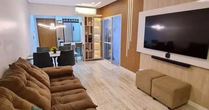 Maravilhoso apartamento mobiliado para venda no jd são jose, cond bosque das caviunas, 3 dormitorios com suíte, terreo com quintal privativo gourmet e