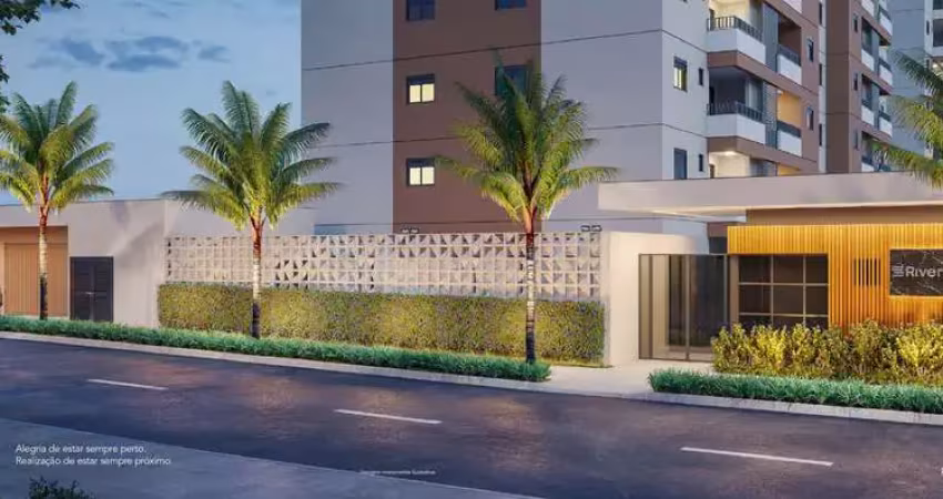 Apartamento novo, lançamento alto padrão na av. maurilio biagi, cond. riverside mb, 2 dormitórios com suíte, 62 m2 privativos, lazer completo.