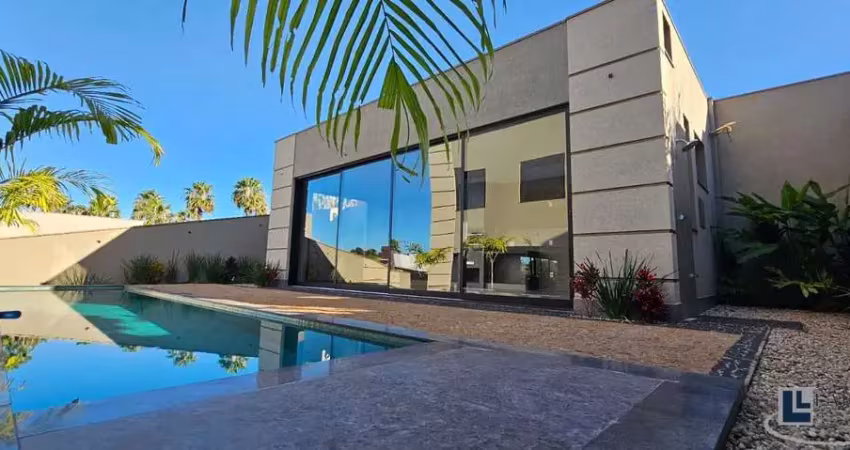 Maravilhoso sobrado novo alto padrão para venda no charmoso condominio alphaville em bonfim paulista, 4 suites, gourmet e piscina em 420 m2 de area co