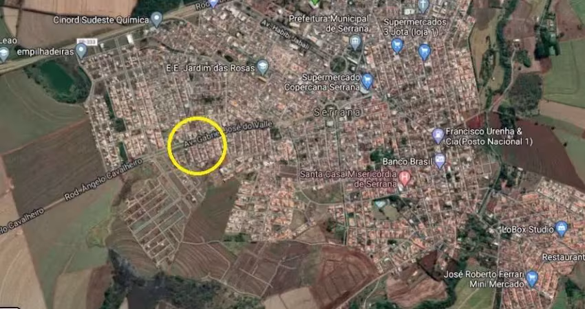 Terreno com edicula nos fundos para venda no jardim são luiz em serrana, com 160 m2, ótima localização, poucos metros da av. gabriel jose valle