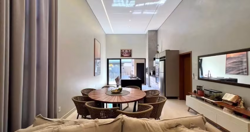 Oportunidade. casa para venda no quinta da primavera, 3 suites mais escritório, gourmet e piscina, completa em armários, 304 m2 de área total