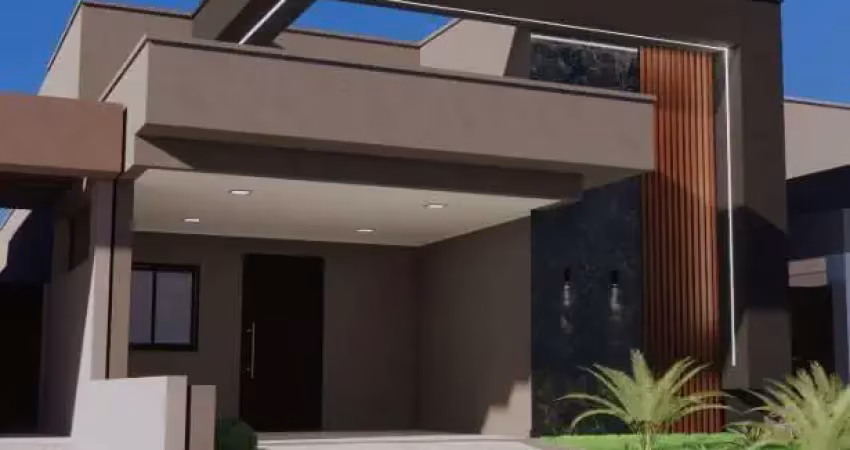 Linda casa nova alto padrão para venda no charmoso cond. quinta da mata 2 com 3 suítes mais escritorio, gourmet e piscina em 275 m2 de área total