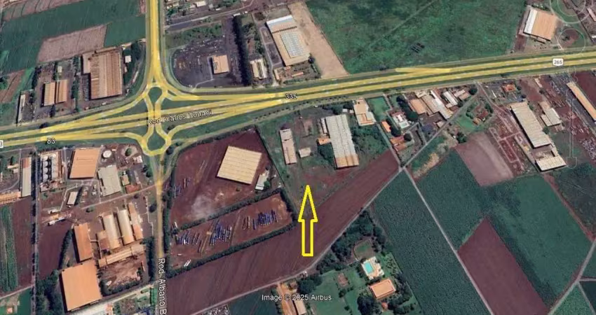 Area industrial com 44.513 m2 e várias edificações para venda em sertãozinho-sp na marginal da rodovia atilio balbo. rodovia 322, km 325.