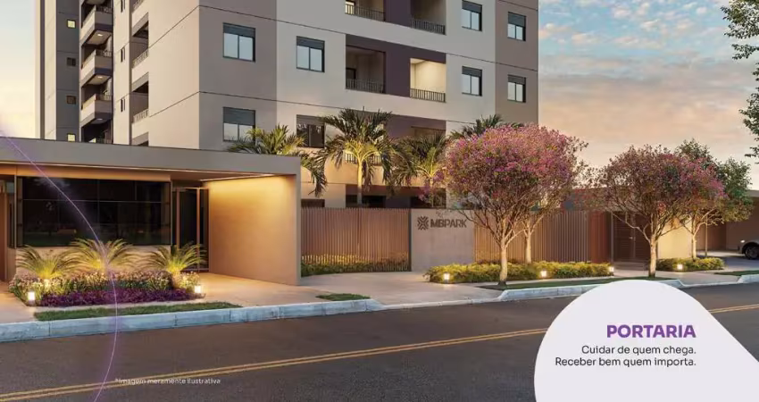 Lançamento alto padrão compacto na av. maurilio biagi, condomínio mb park, 1 suite, varanda gourmet, 43 m2, lazer completo, ideal para morar e investi