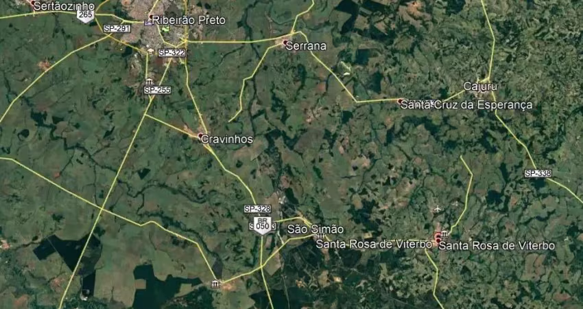 Sitio para venda em santa rosa de viterbo-sp, com 24,50 alqueires sendo 18 alq em cana arrendados, toda mecanizavel, terra mista