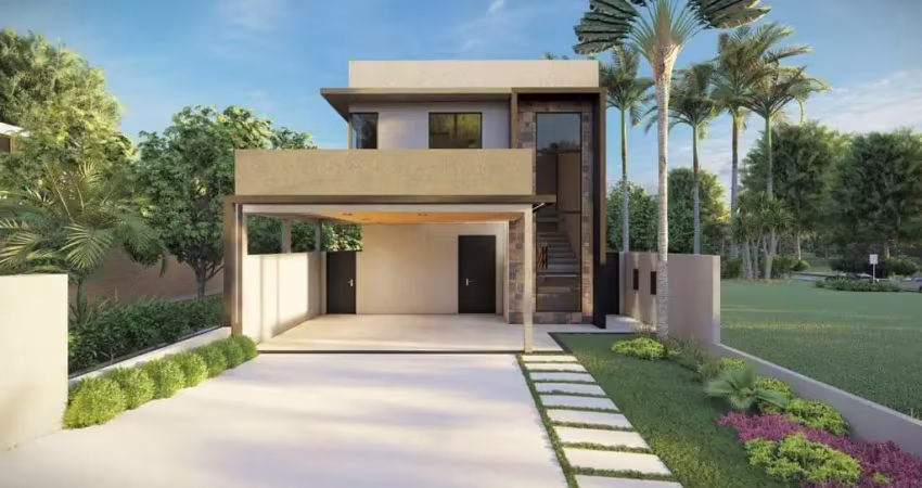 Casa nova para venda na vila do golfe, cond. buona vita ribeirão, 3 suites, varanda gourmet e piscina em 251 m2 de area total