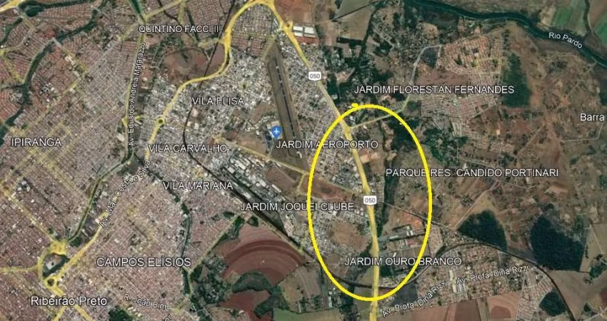 Excelente area comercial / industrial na Rodovia Anhanguera em Ribeirao Preto-SP, 3 min do Aeroporto, com 31.000 m2 util, infraestrutura completa.