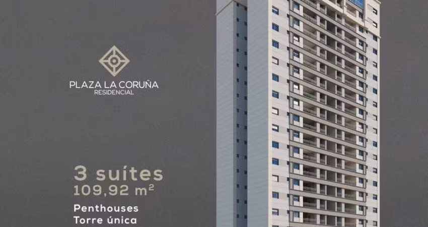 Super lançamento alto padrao no Jd Olhos Dagua, Cond. Plazas de Espana, Ed. La Coruna, cobertura penthouse 3 suites, terraço gourmet em 220 m2, lazer