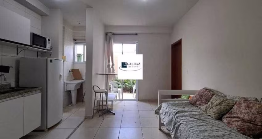 Apartamento para venda, terreo com quintal, tipo FLAT, mobiliado, no Residencial Maracas, Zona Sul  no Jardim California, próximo a Av. Ind