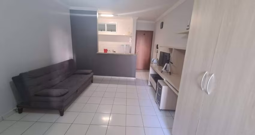 Kitnet mobiliada para venda na Ribeirania, próximo a UNAERP, Condomínio Villaggio Belluno, com 33m², lazer completo, portaria 24h