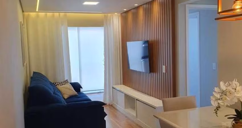 Apartamento 2 dormitórios sendo 1 suíte, churrasqueira carvão na sacada