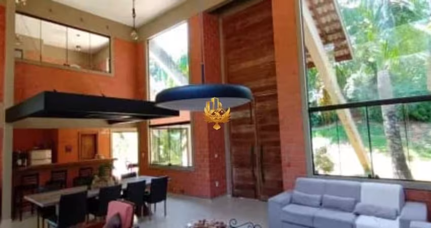 Casa de luxo em condomínio: 4 quartos, 2 suítes, 1 sala, 4 banheiros, 4 vagas em Chácaras Cataguá, Taubaté-SP.