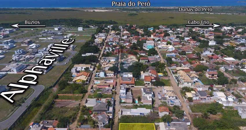 Terreno à Venda com 300m² em Peró Cabo Frio RJ.