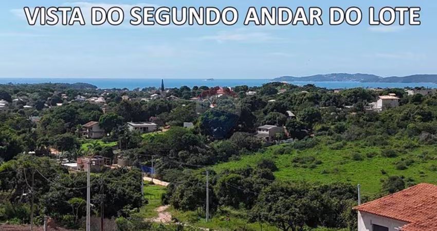 Terreno em Bosque de Búzios Rasa à venda com RGI com linda vista ao mar por R$ 140.000