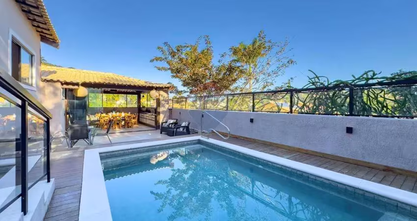 À venda: casa com vista para o mar, 6 suítes, sofisticação e conforto no canto esquerdo de geribá, búzios