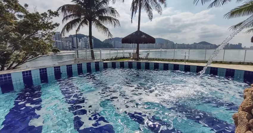 Vista total do mar! apartamento a venda em frente a praia da astúrias em guarujá!!