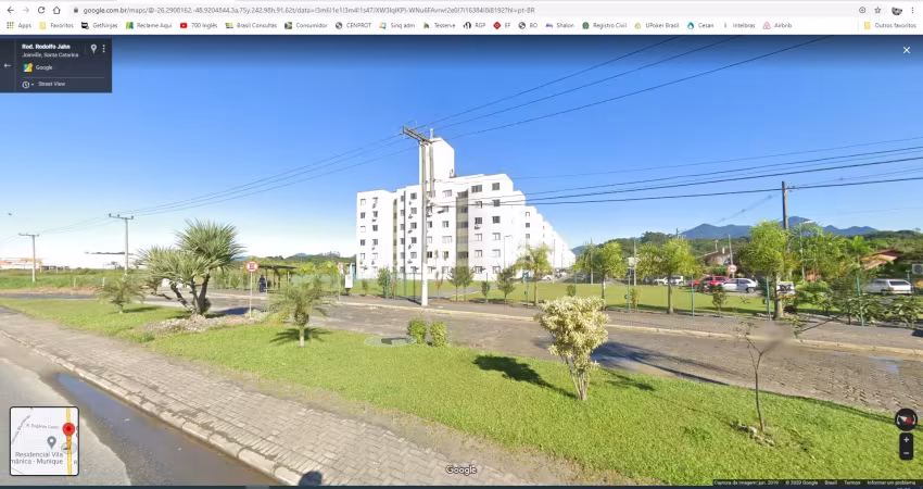 Apartamento semi mobiliado condominio vila germânica, joinville, sc