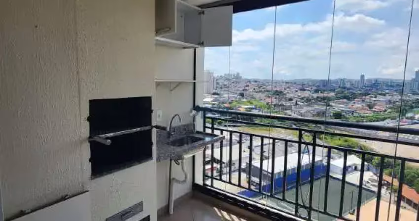 Apartamento  de 2 dorms para locação com churrasqueira à carvão no condomínio exuberance no rudge ramos