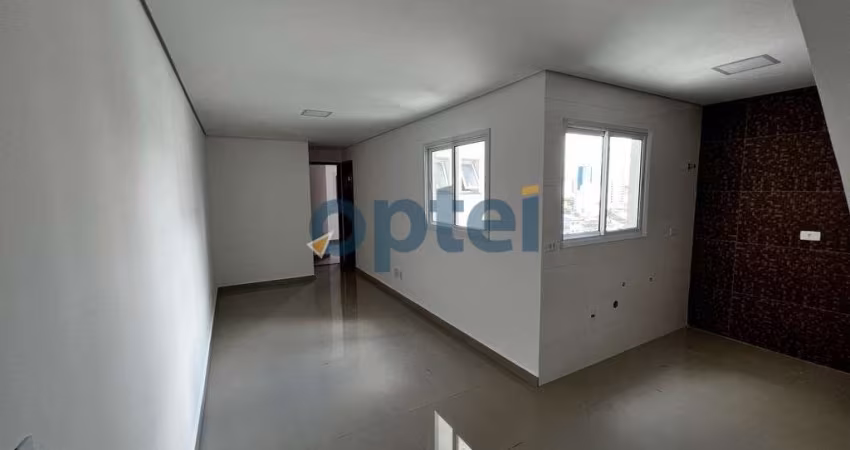 Cobertura duplex 2 dormitórios e 3 vagas sem condomínio com elevador no Campestre em Santo André