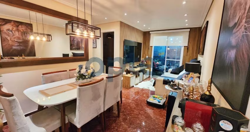 Apartamento de 2 dorms (suíte), 1 vaga com churrasqueira à carvão no condominio Exuberance Club